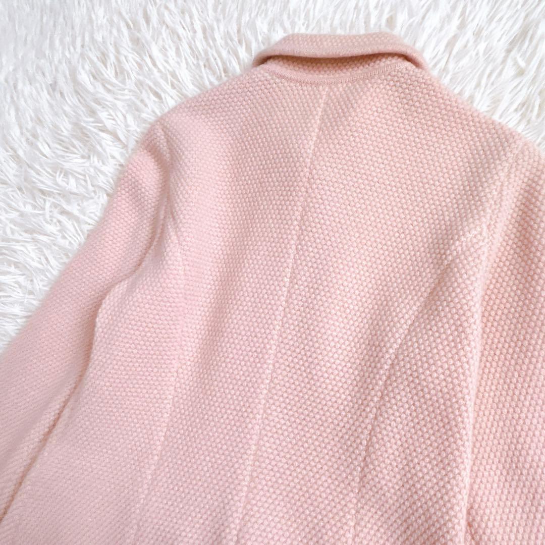 FOXEY BOUTIQUE カシミヤ　ニット　ジャケット　ピンク　日本製　38