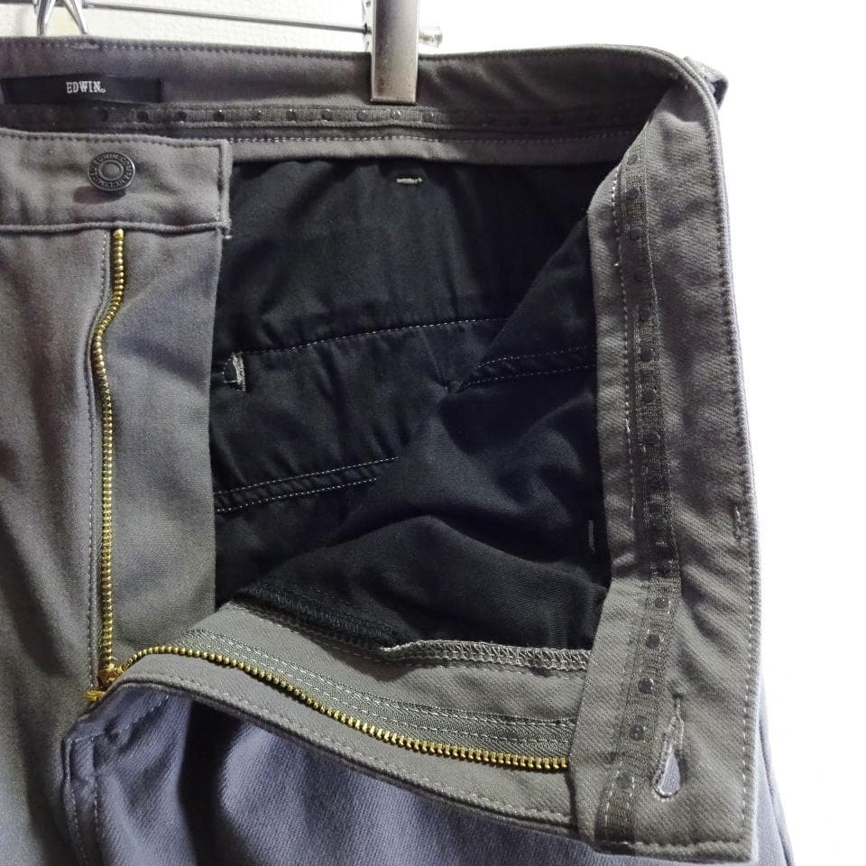 新品★　エドウィン　デニスラ　【2XL】　強ストレッチ　スリムテーパード　グレー