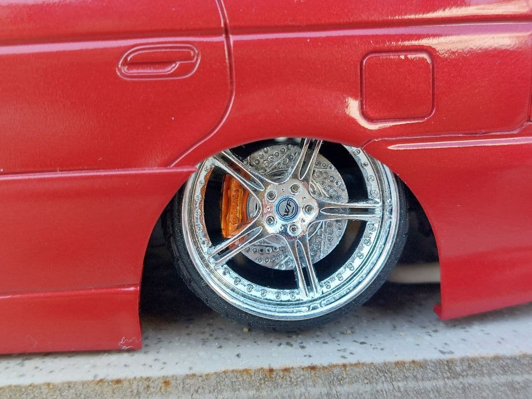 プラモ　ホイール　タイヤ　車　アオシマ　シャコタン