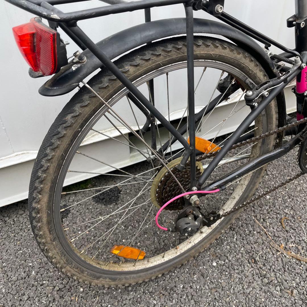 子供用自転車24インチ BTWIN 身長135-150cm 前後オートライト付