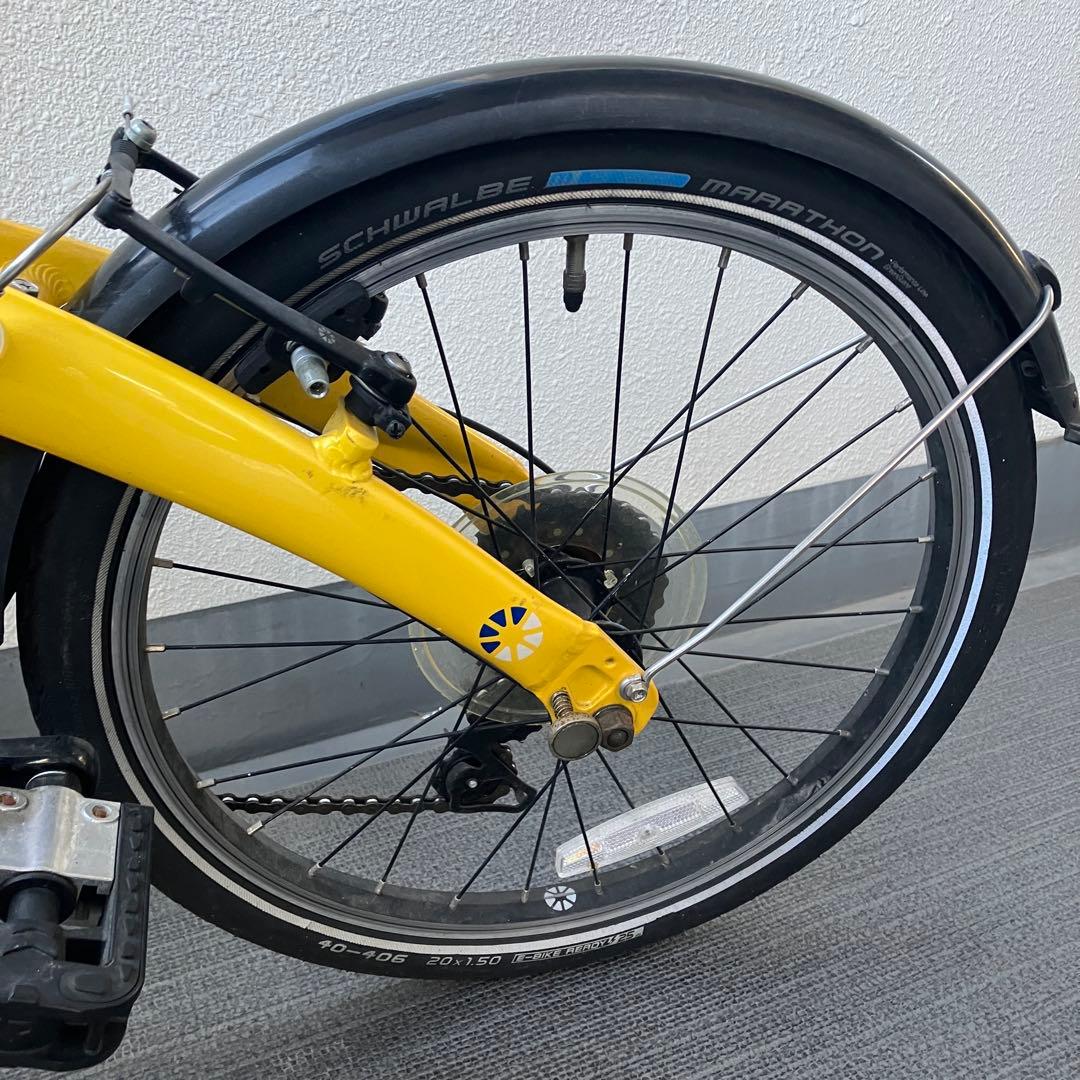 DAHON ダホン VYBE D7 折り畳み自転車 イエロー　おまけ付き