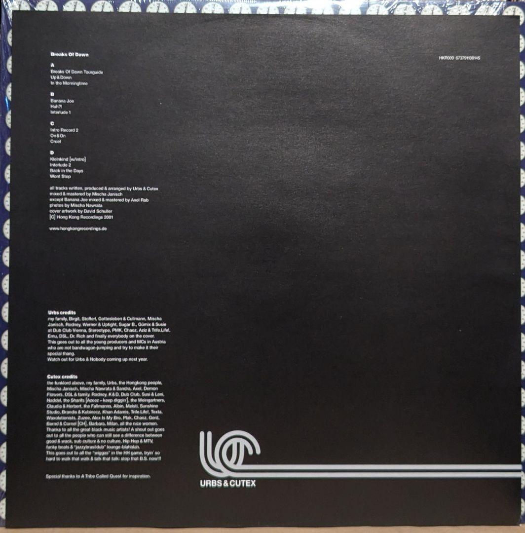 URBS & CUTEX Breaks of Dawn レコード