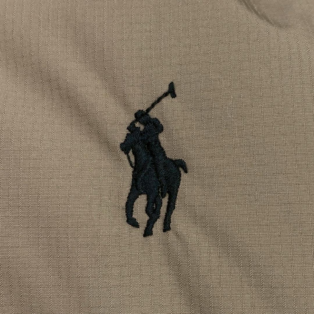 現行QRタグ★ポロラルフローレン ダウンベスト ポニー刺繍 カーキ S　D738
