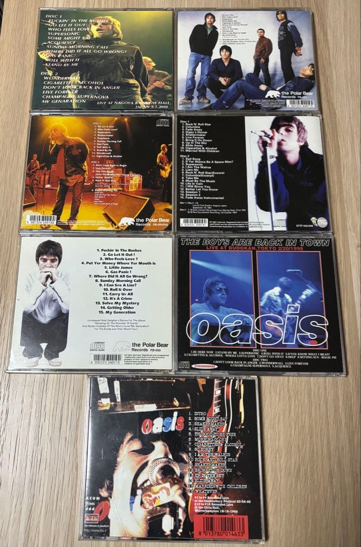 Oasis CD ブート盤　ブートレグ　セット　オアシス　ライヴ　live