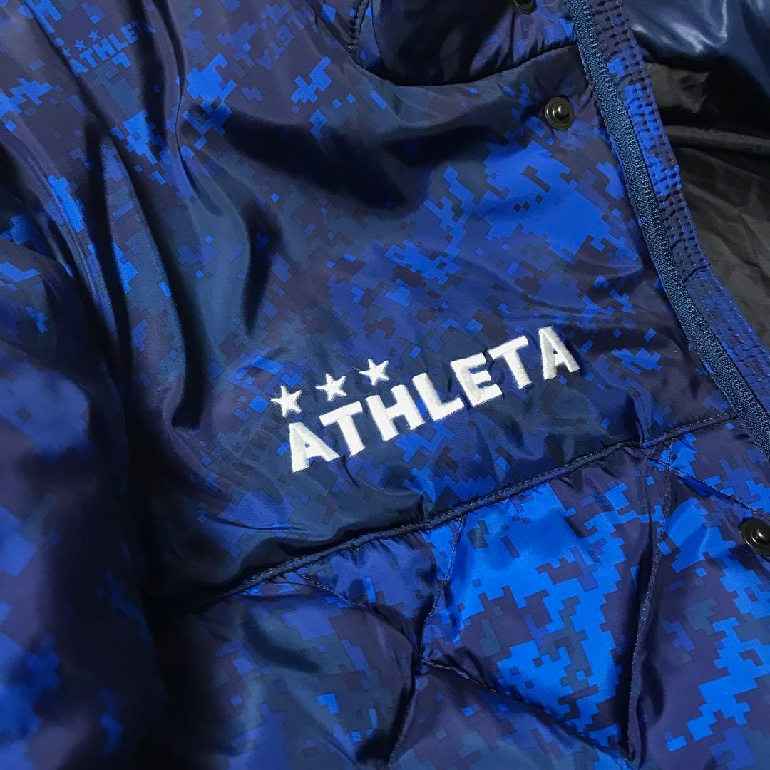 ATHLETA キルティング　ベンチコート　160 青
