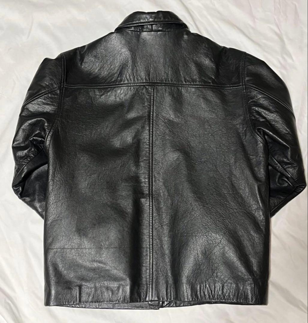 90s OLD GAP オールドギャップ レザージャケット 短丈 黒