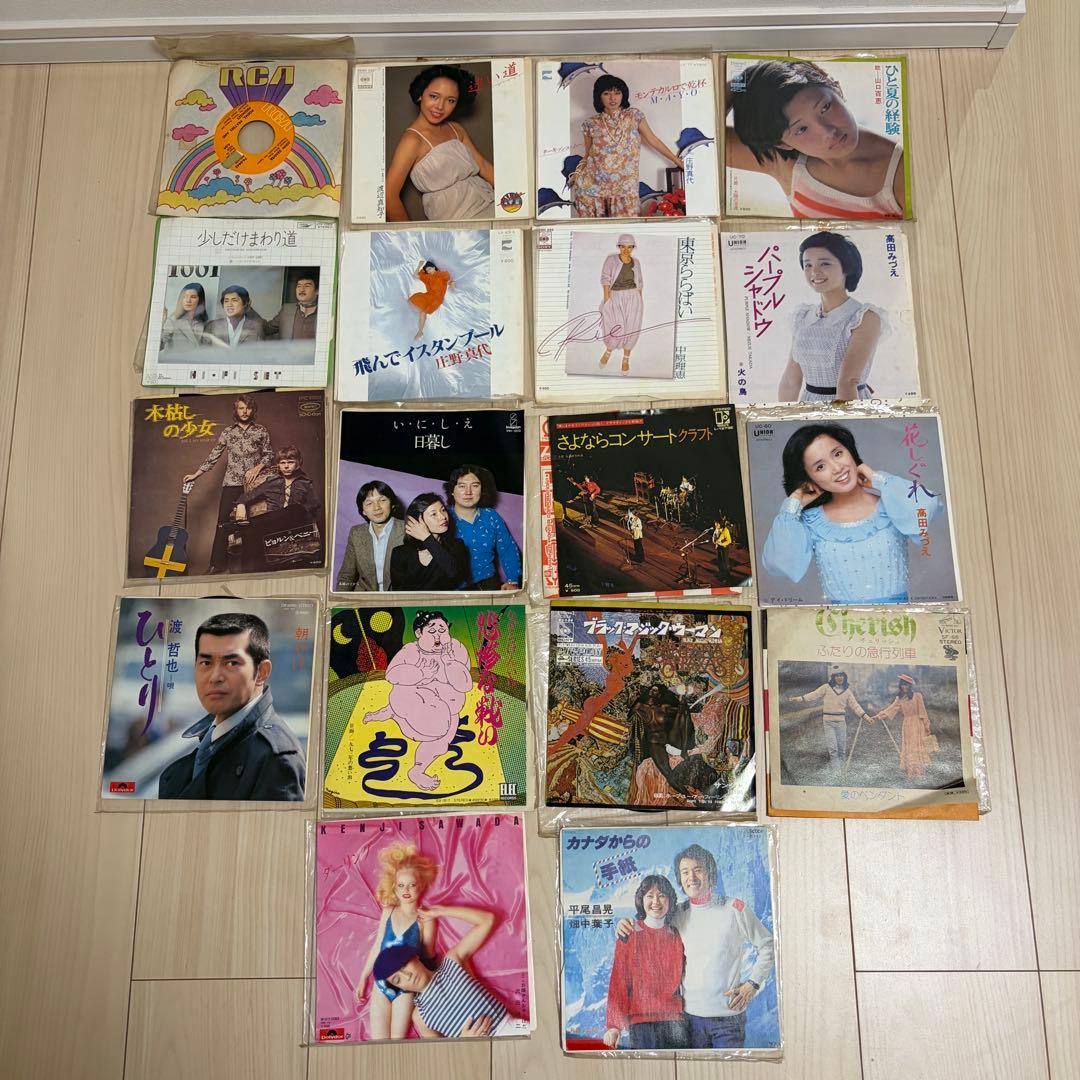 レコード まとめ売り LP 56枚 EP 18枚 70年代 邦楽 洋楽 混在