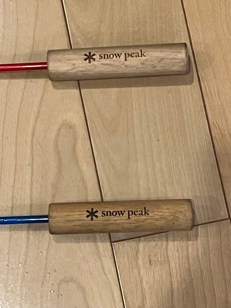 スノーピーク peak BBQロッド赤と青セット