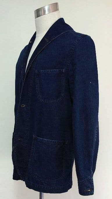 RRL ショールカラーデニムジャケット size2 xs相当 ネイビー