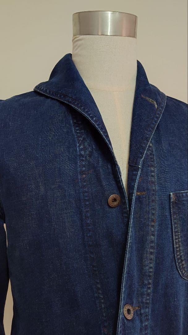 RRL ショールカラーデニムジャケット size2 xs相当 ネイビー