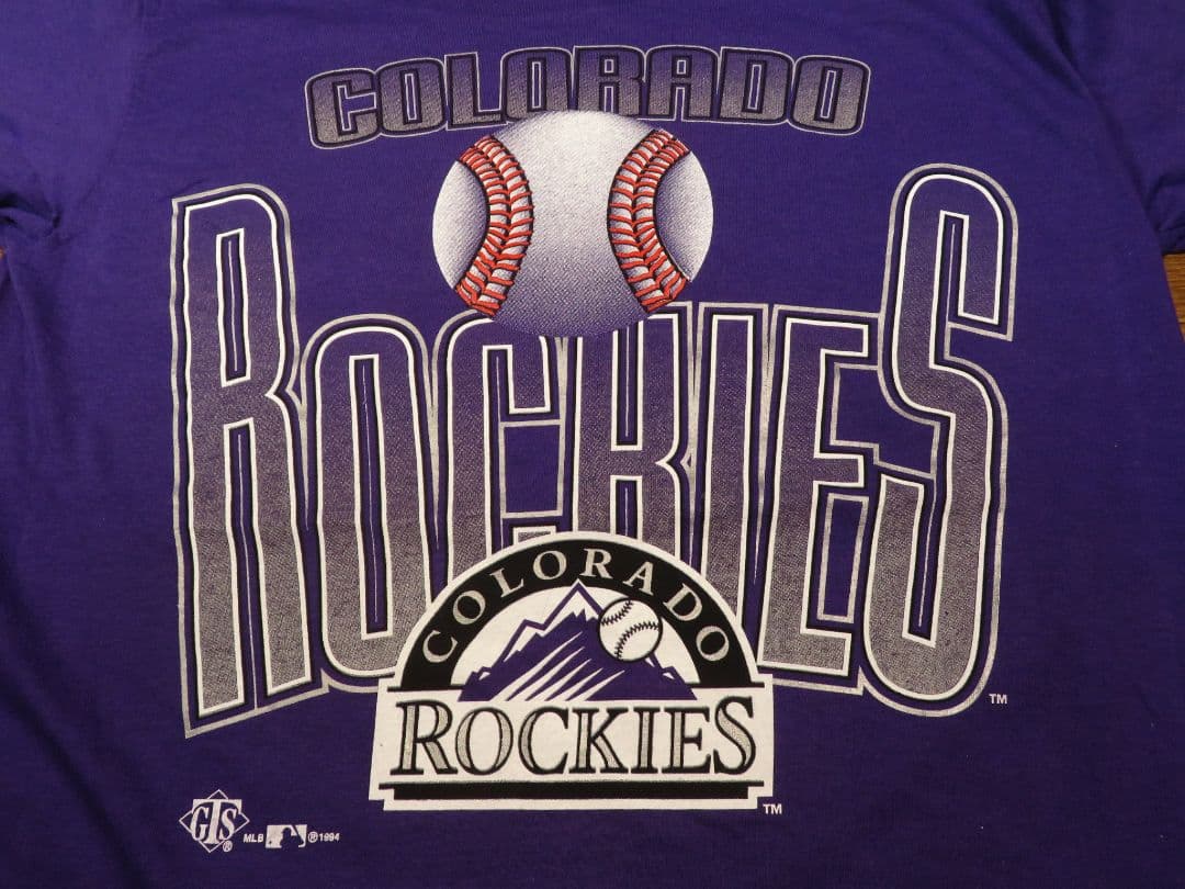 ✅️ デット GTS メジャーリーグ USA製 ビンテージ ロッキーズ Tシャツ