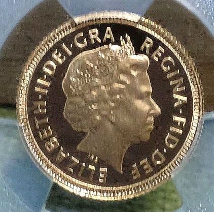 PCGS イギリス　2002 PR70 DCAM 1/2ソブリン　ジュビリー