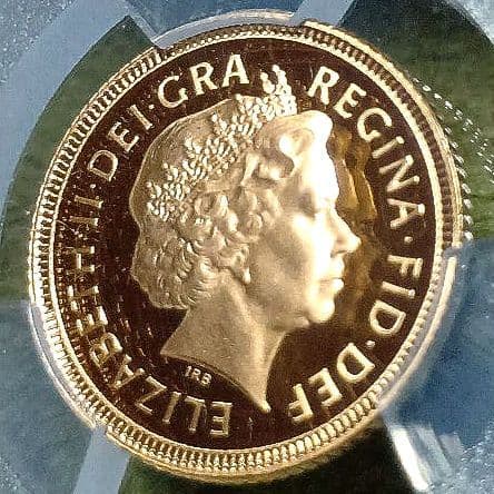 PCGS イギリス　2002 PR70 DCAM 1/2ソブリン　ジュビリー
