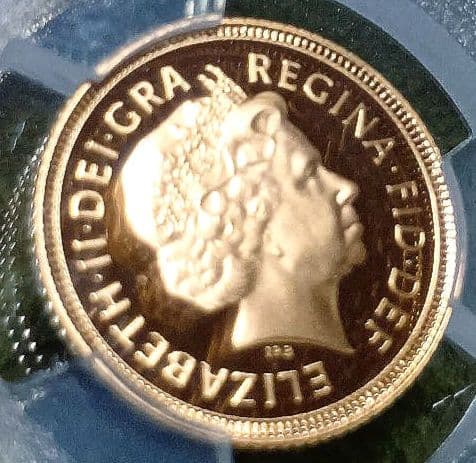 PCGS イギリス　2002 PR70 DCAM 1/2ソブリン　ジュビリー