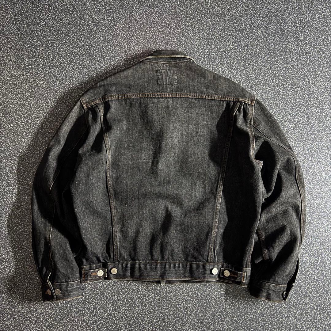 ジャケット・アウター 90s wrangler black denim trucker jacket