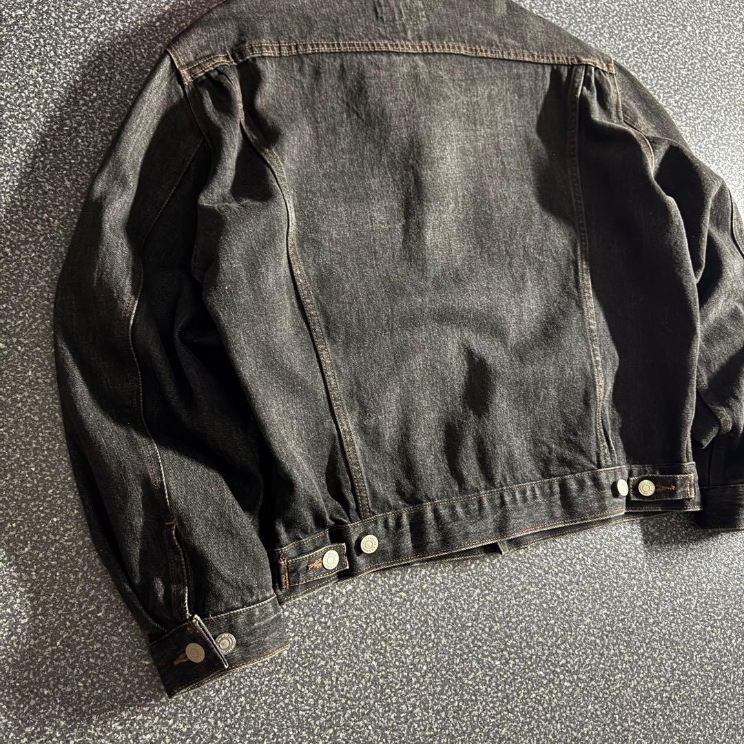 ジャケット・アウター 90s wrangler black denim trucker jacket