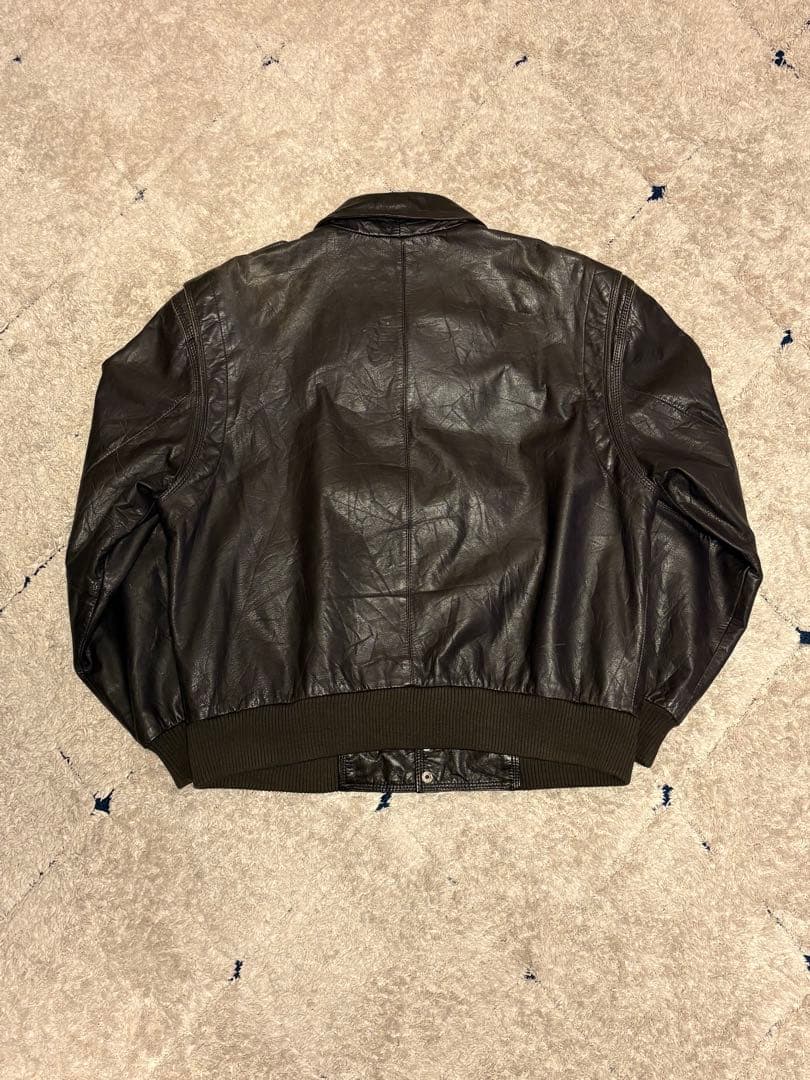 古着 a-2 real leather jacket dark brown