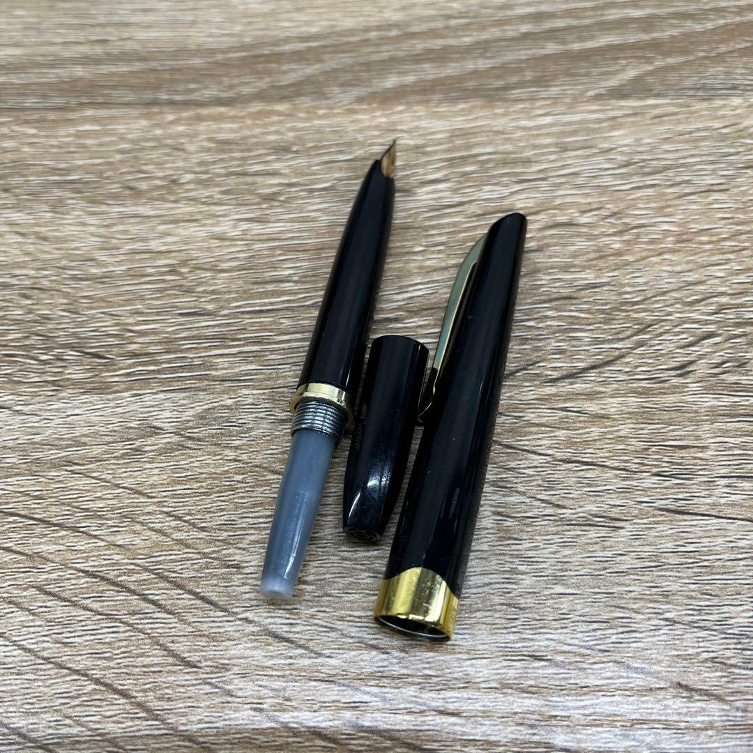虎*徹様 PLATINUM プラチナ　万年筆 黒　ペン先18K