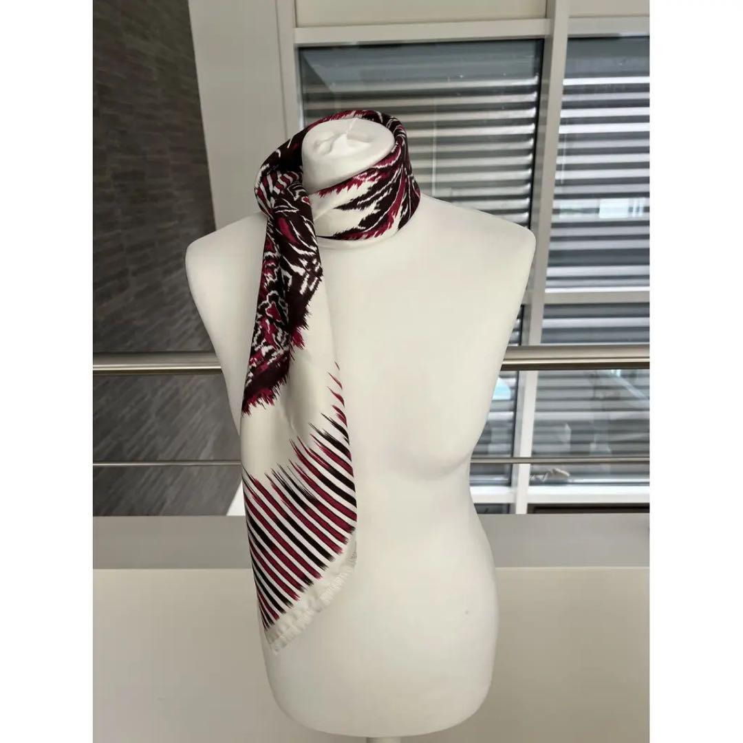 natsu☆　Dior トワルドゥジュイ柄 高級シルクスカーフ 新品