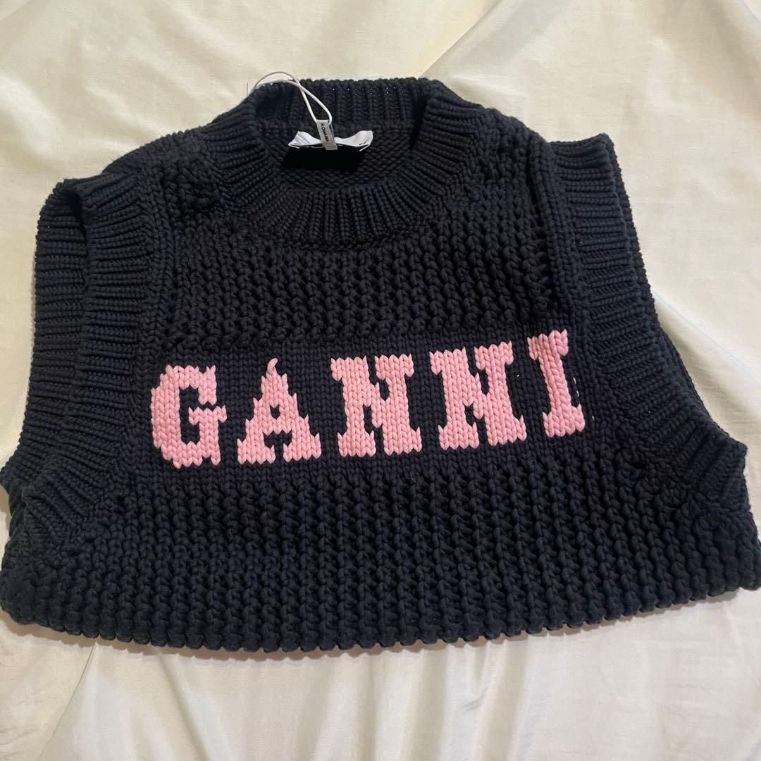 GANNI ニットベスト Cotton Rope Vest
