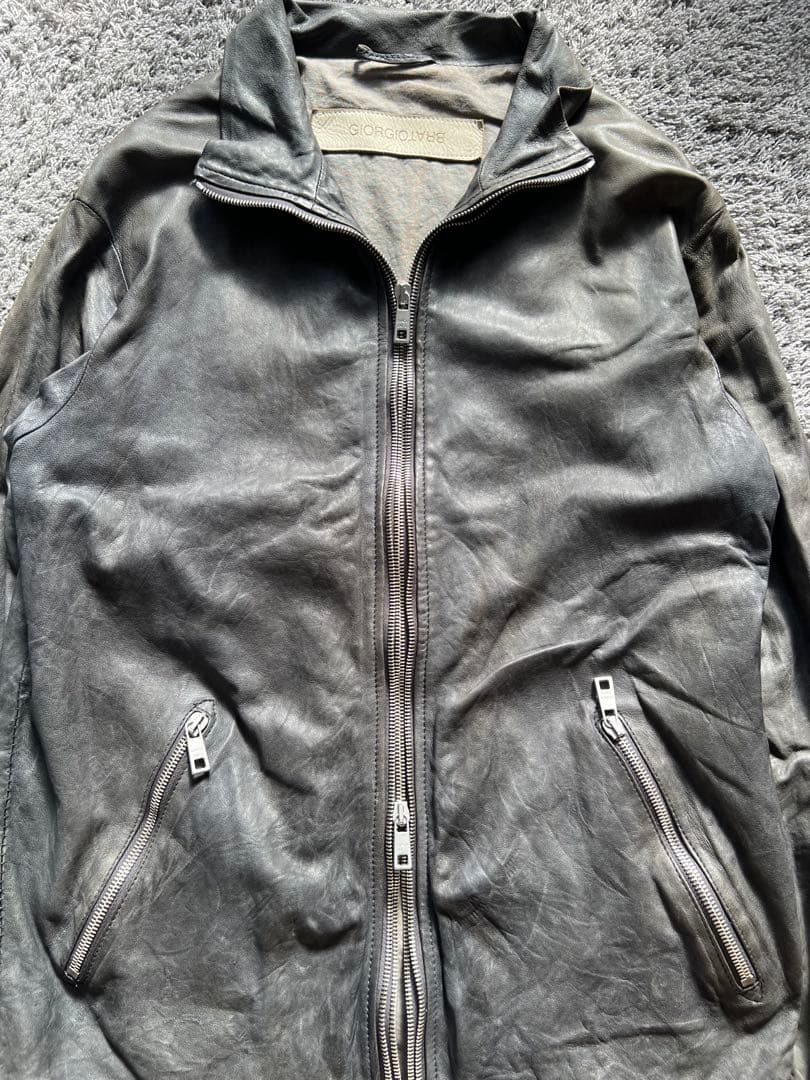 ジャケット・アウター \"GIORGIO BRATO\"Double Zip Leather Jacket