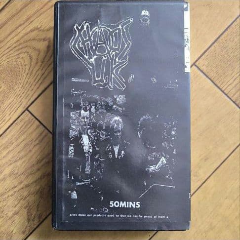 CHAOS U.K.「SHORT SHARP SHOCK」LP + VHS