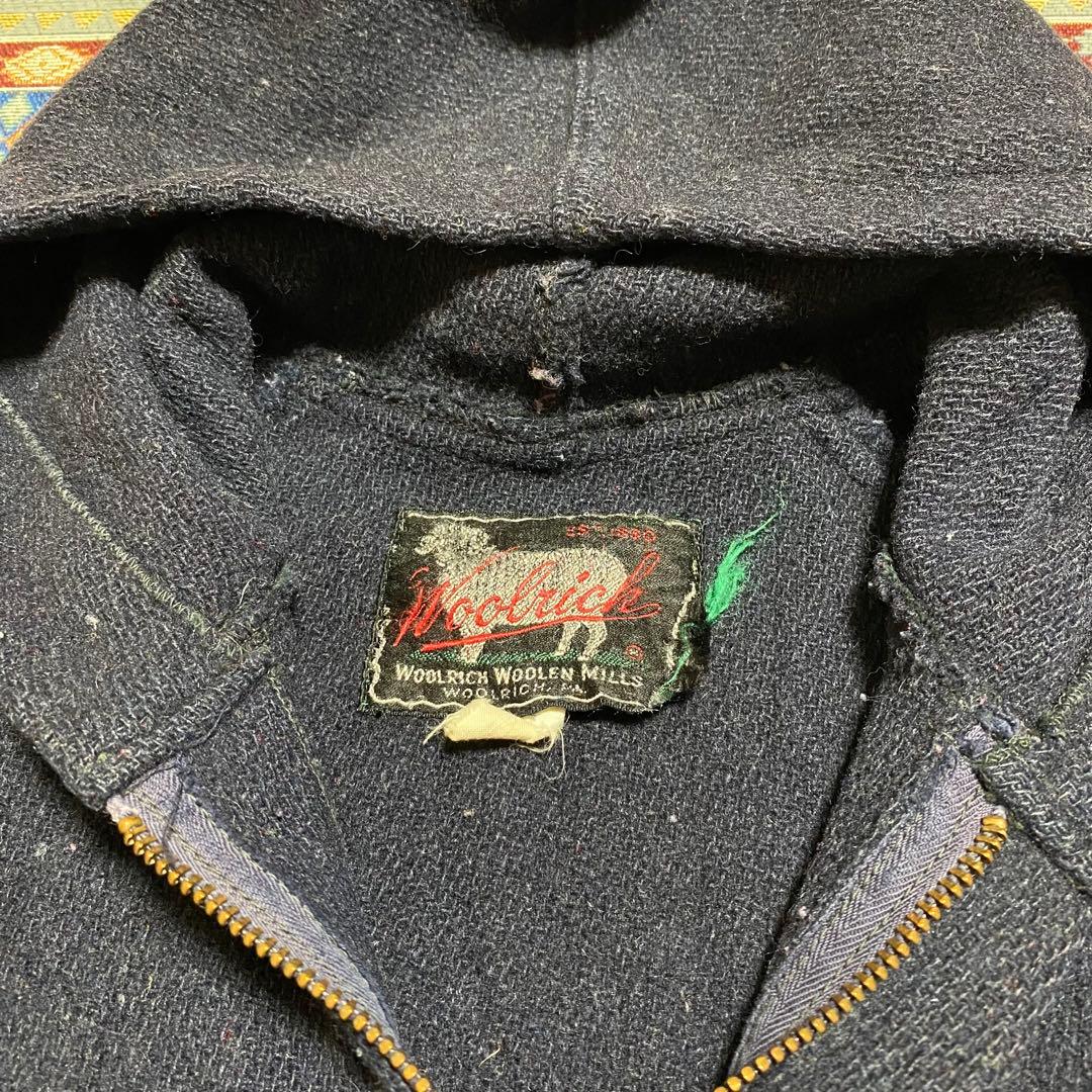 Y*O様 50s Wool richウールリッチ　ウールフードジャケット　炭黒