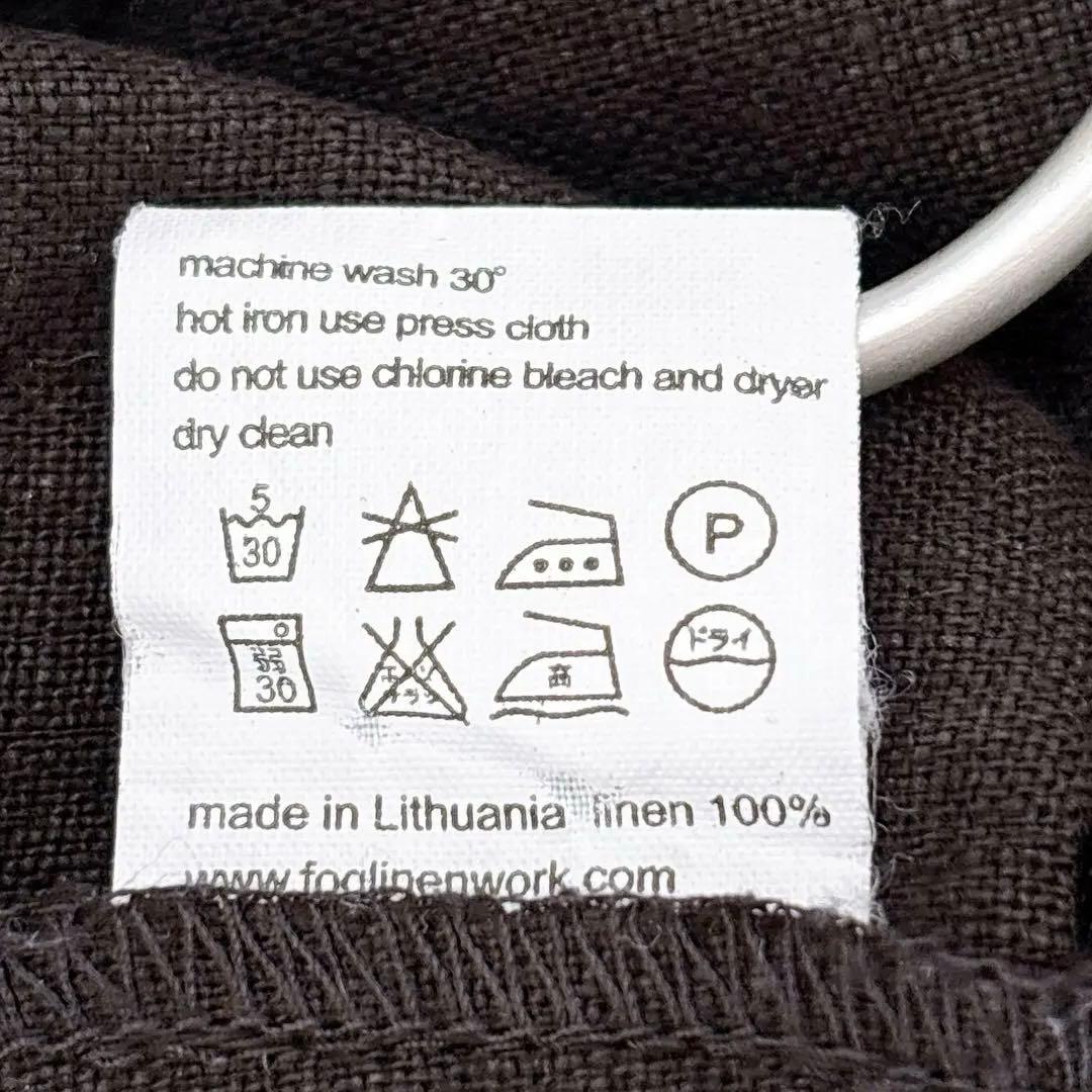 はな様fog linen work リネン100％ シャツワンピース　黒