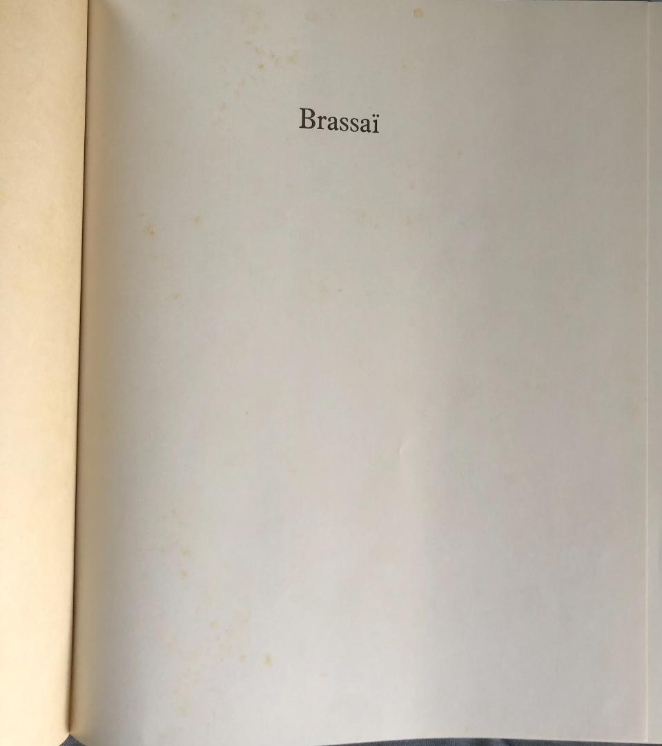 Brassai 写真集 仏語版