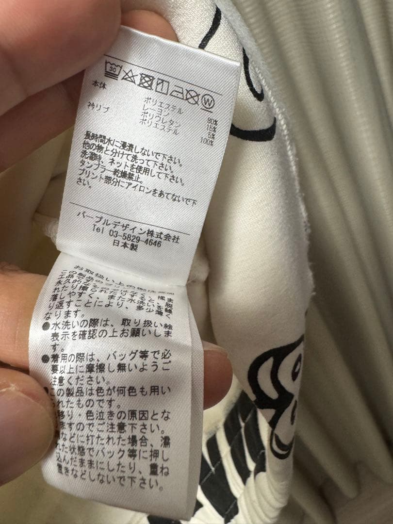 ディセンバーメイ　ゴルフウェア　カットソー　モックネック　手描き風