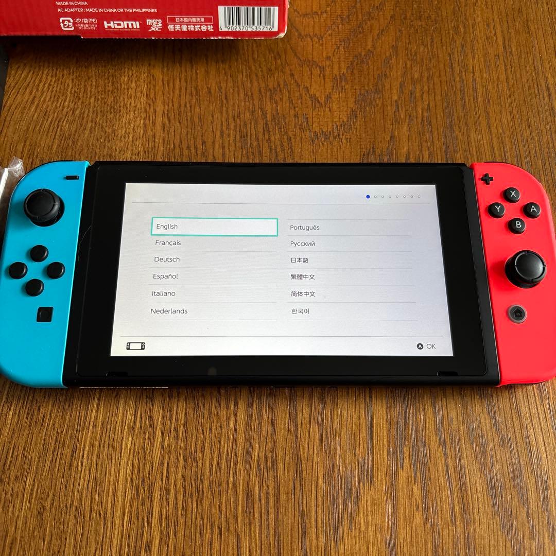 Nintendo Switch 本体 青/赤 プロコントローラー付き