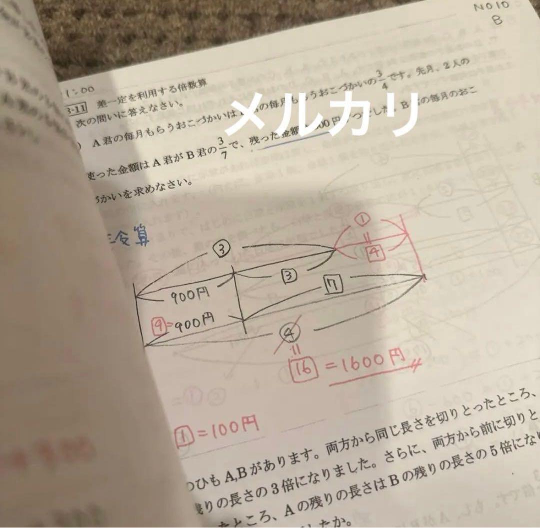 最強塾　小6平常カリキュラム板書