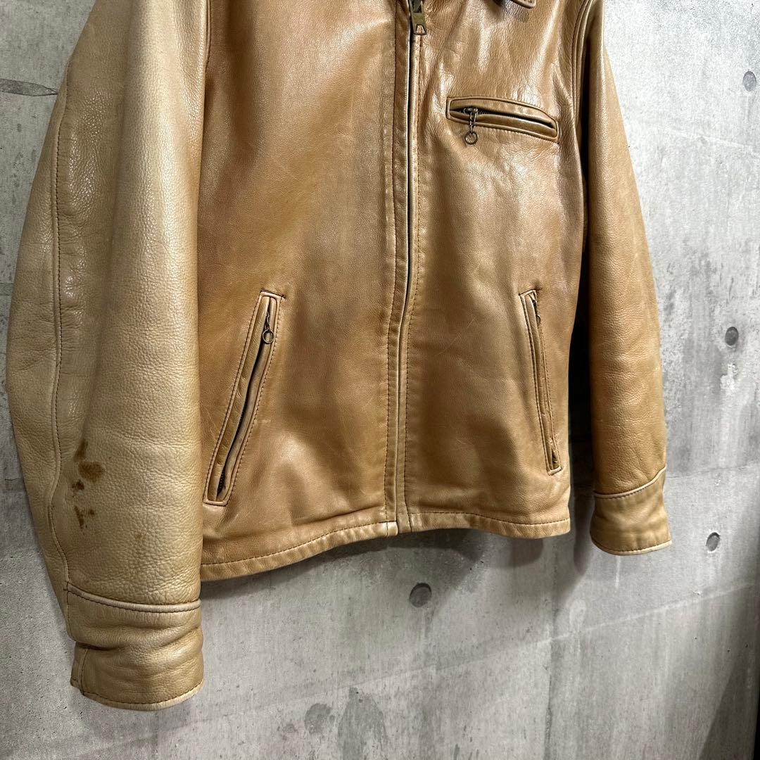 ル*ん様 70s Schott シングルライダース 本革ジャケット USA製 ヴ