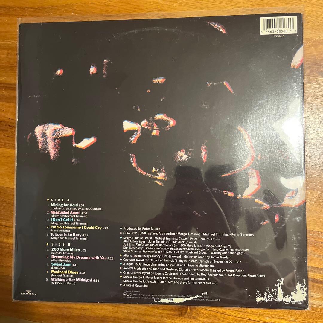 洋楽 COWBOY JUNKIES TRINITY SESSION LP
