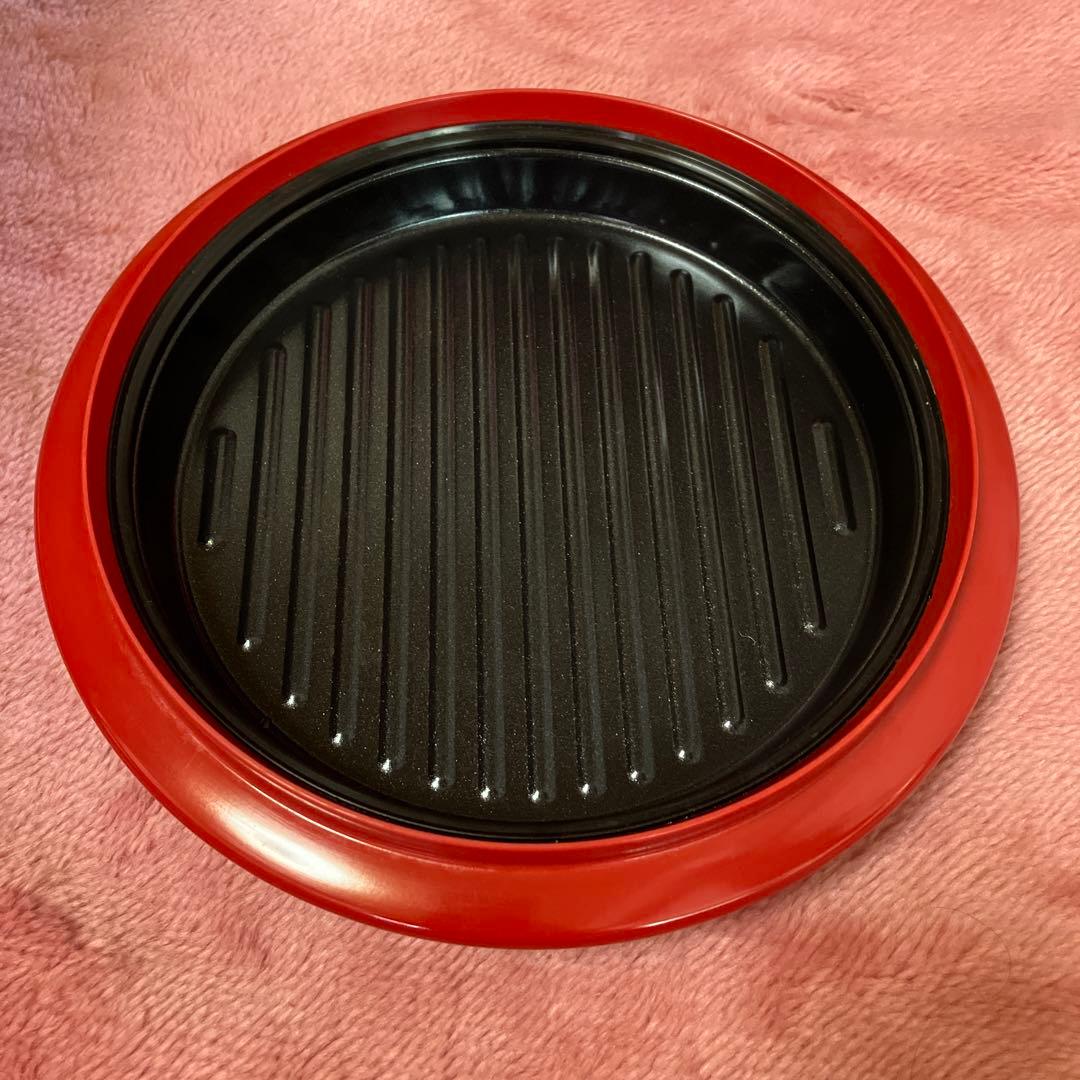 レンジで簡単調理器具 蓋付き　取手付きで便利　魚に焦げ目