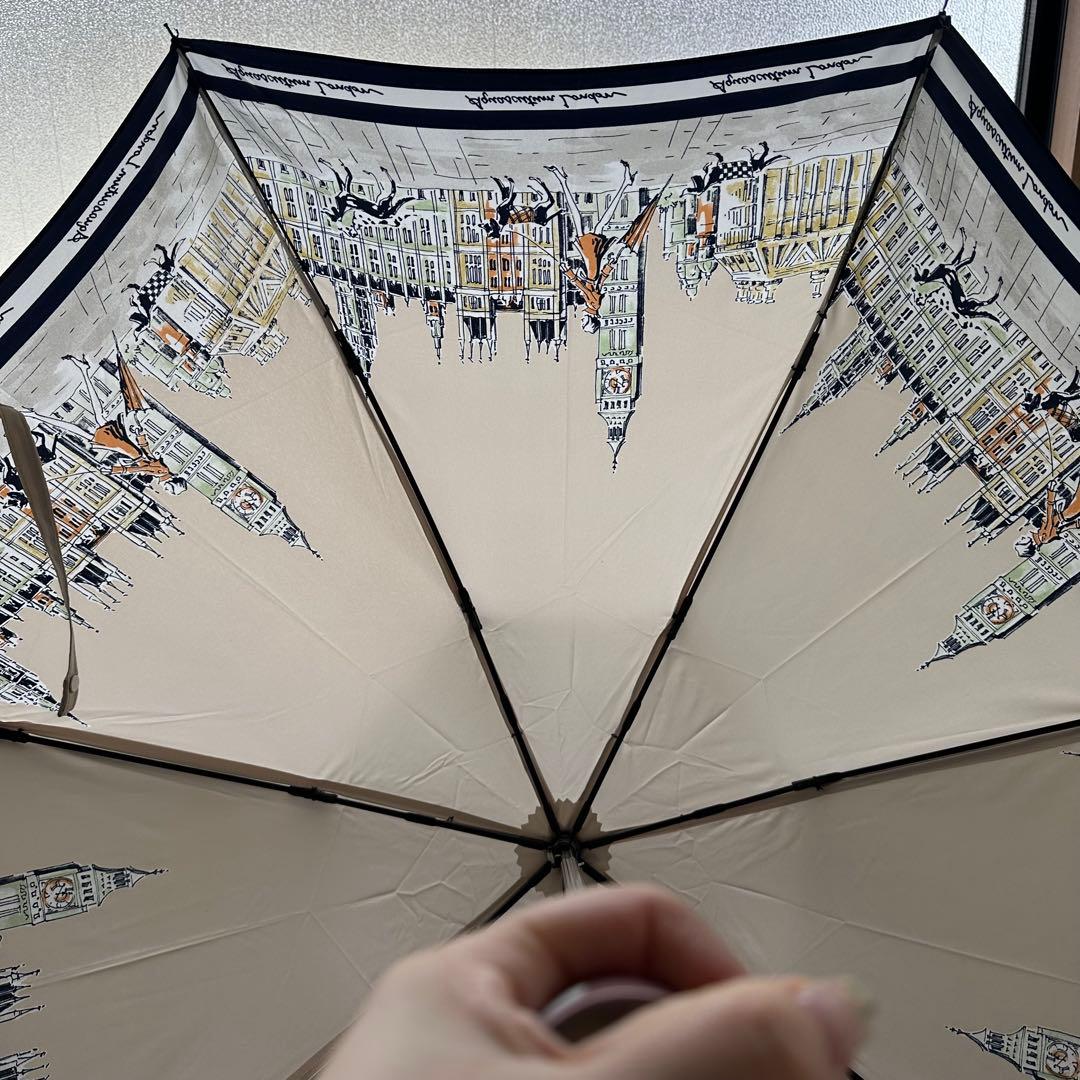 【未使用•タグ付き】アクアスキュータム　ロンドン風景 折りたたみ傘　雨傘　傘