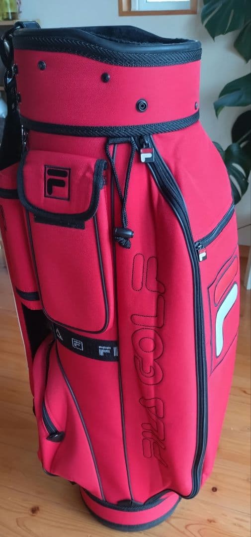 tacohideki　FILA GOLF キャディバッグ 赤