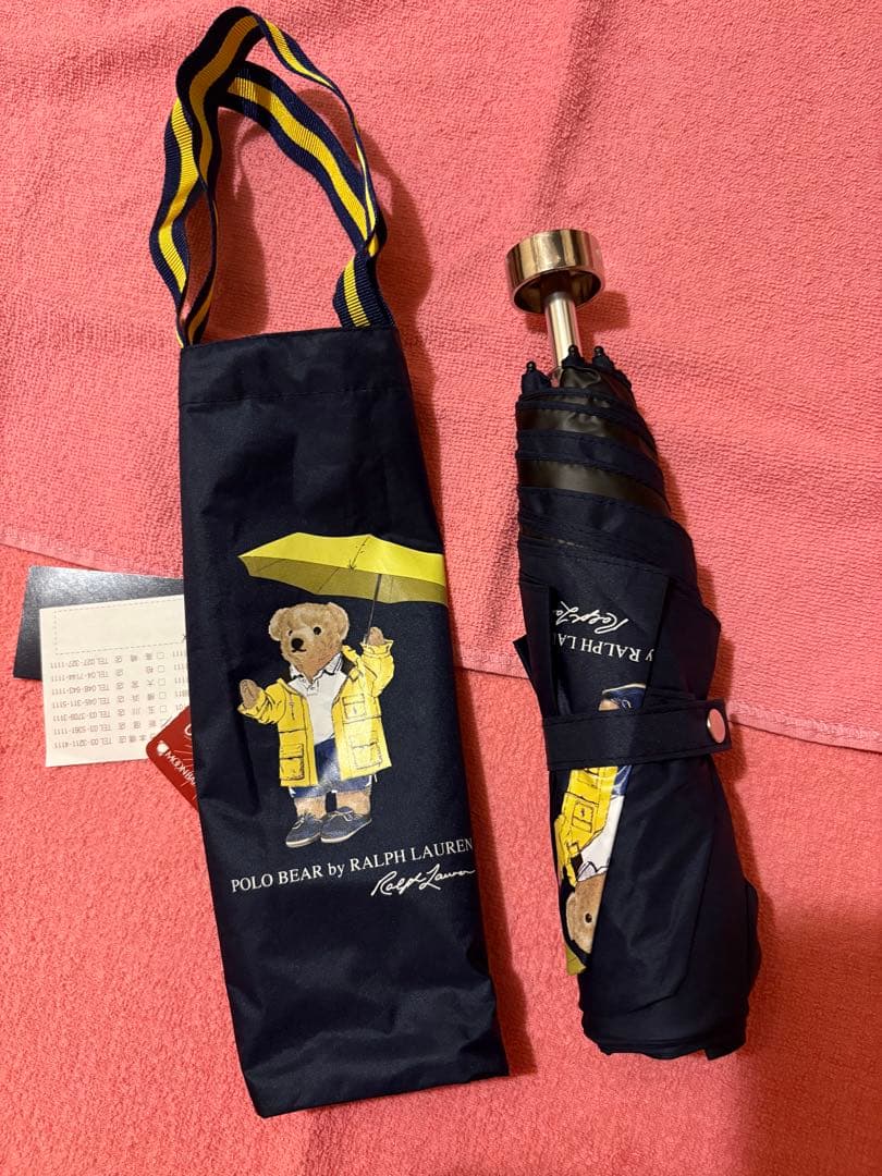【ミニバック付】Polo Ralph Lauren 晴雨兼用折りたたみ傘