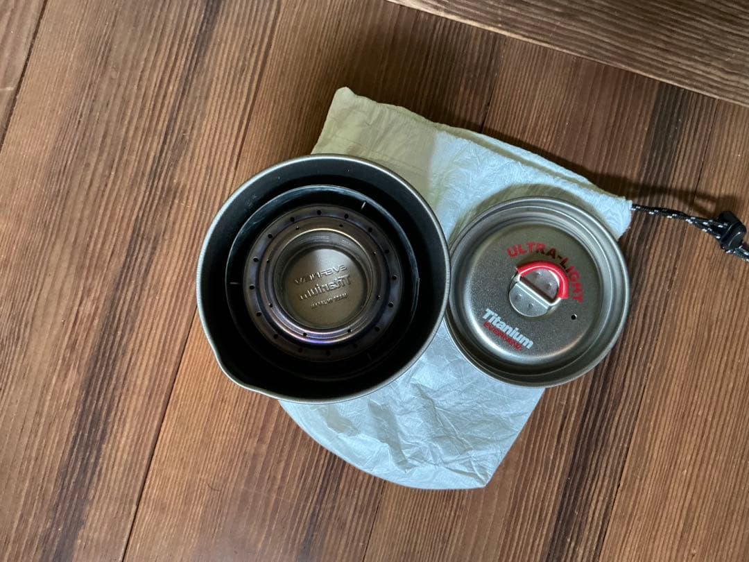 エバニュー ECA538 Ti Mug pot 500 Stove set