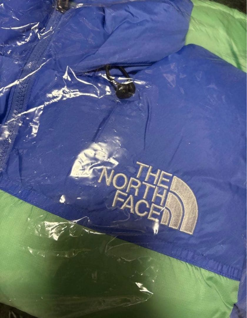 r*p様 爆裂　THE NORTH FACE ダウンベスト グリーン/ブルー