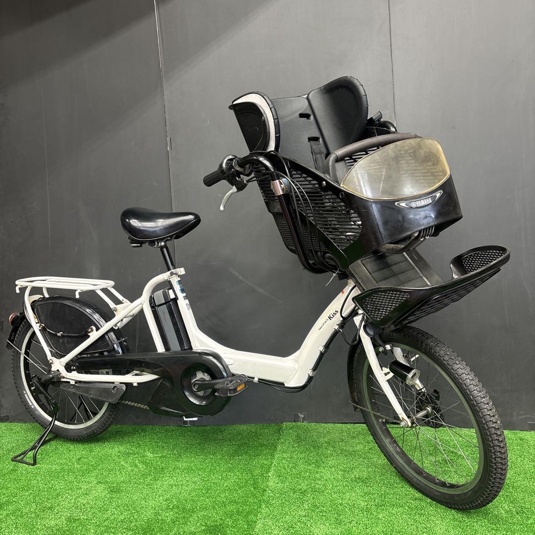 電動自転車 YAMAHA PAS kiss ホワイト　3人乗り対応　84