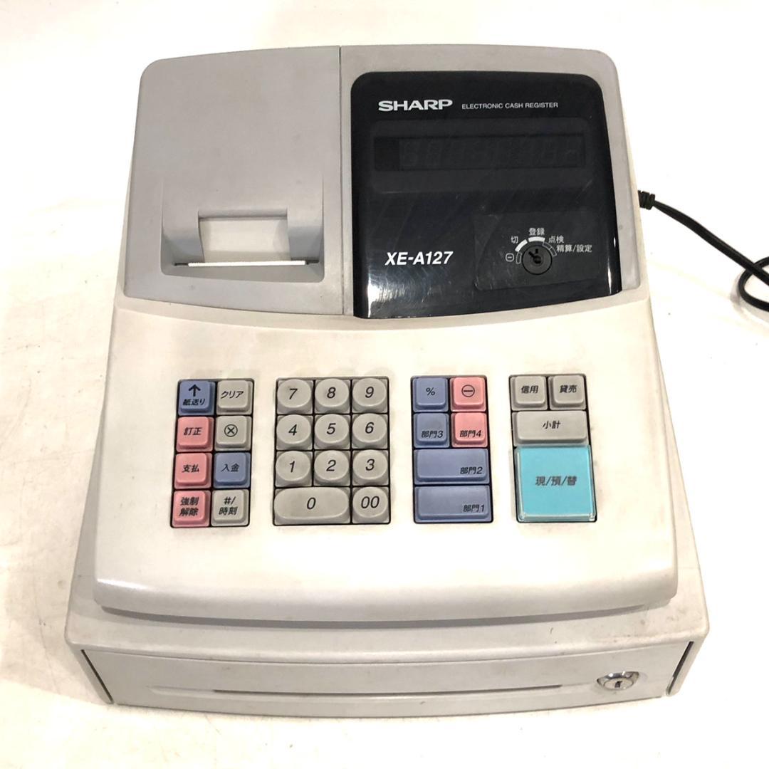 SHARP シャープ レジスター XE-A127 製造番号6D001495