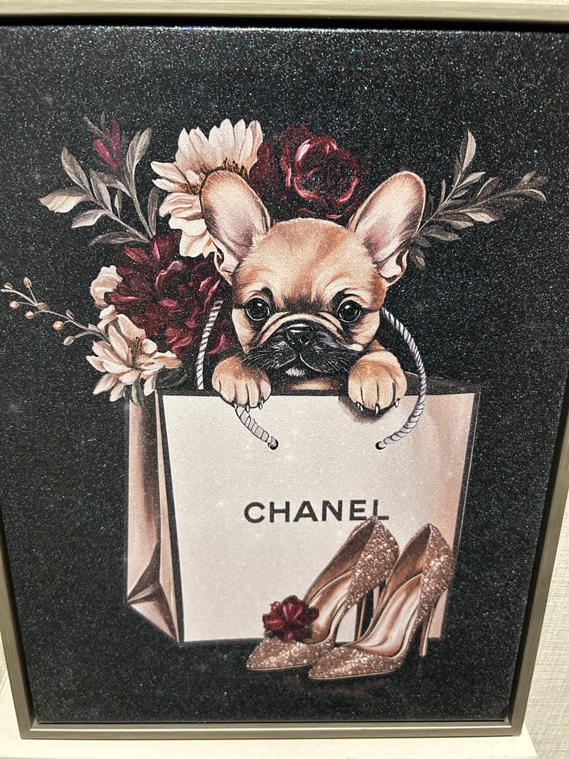 【早い者勝ち】CHANEL フレンチブルドッグ アート作品