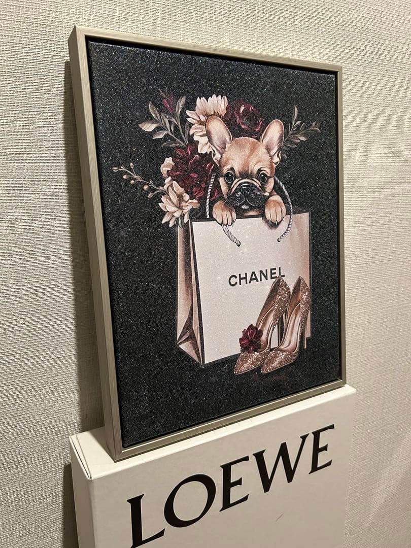 【早い者勝ち】CHANEL フレンチブルドッグ アート作品