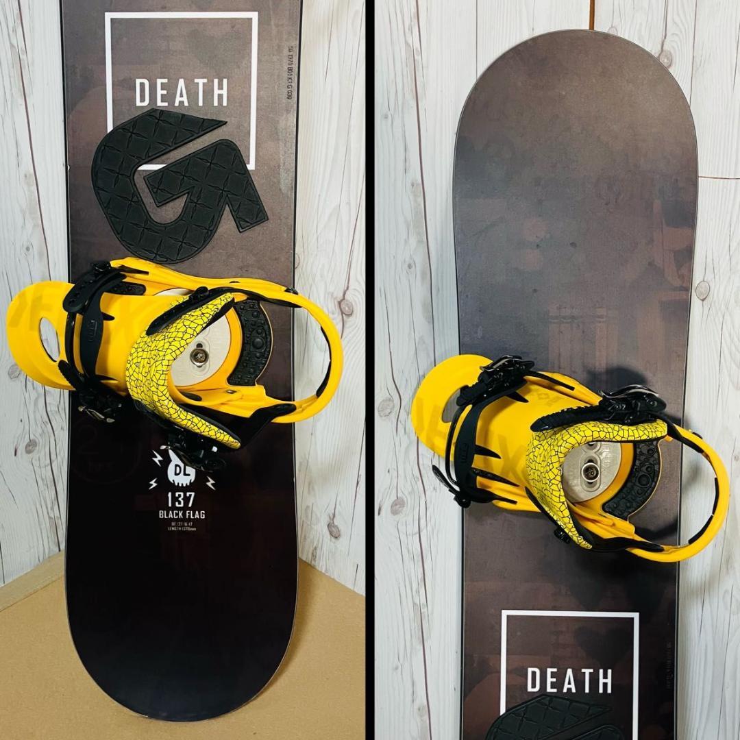 DEATH LABEL FLUX BURTON 137cm スノーボード 3点