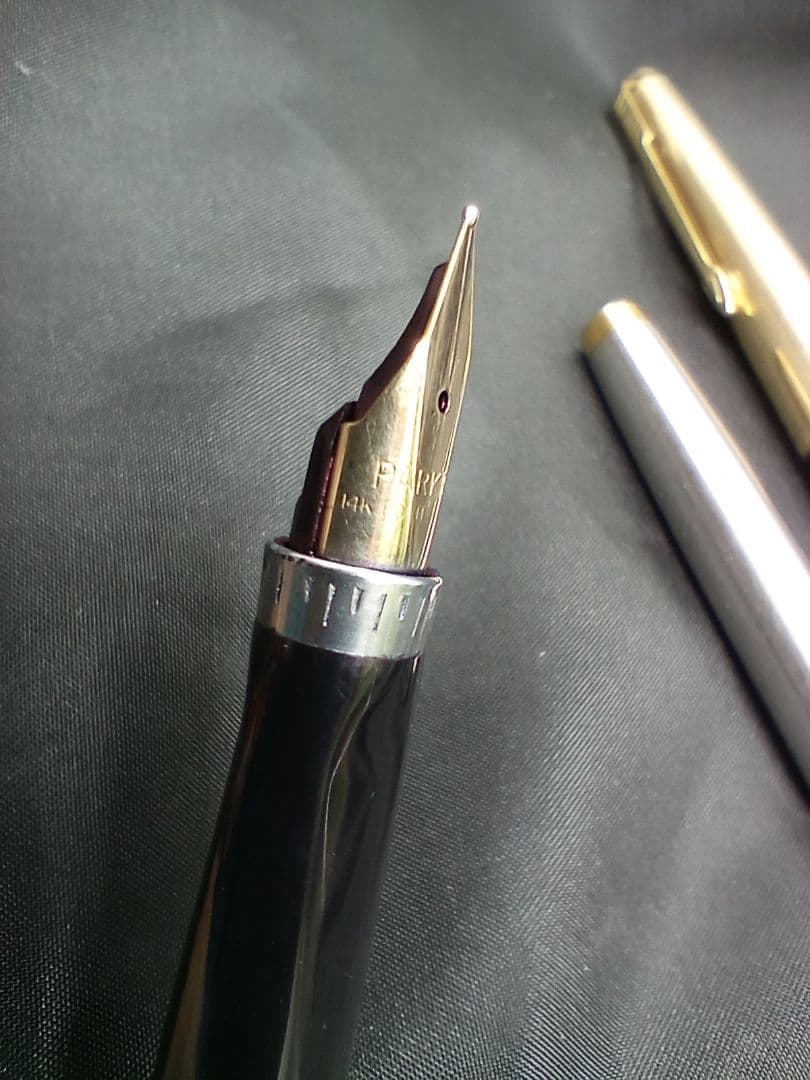 パーカー万年筆75 中古　ペン先14k　オマケ付