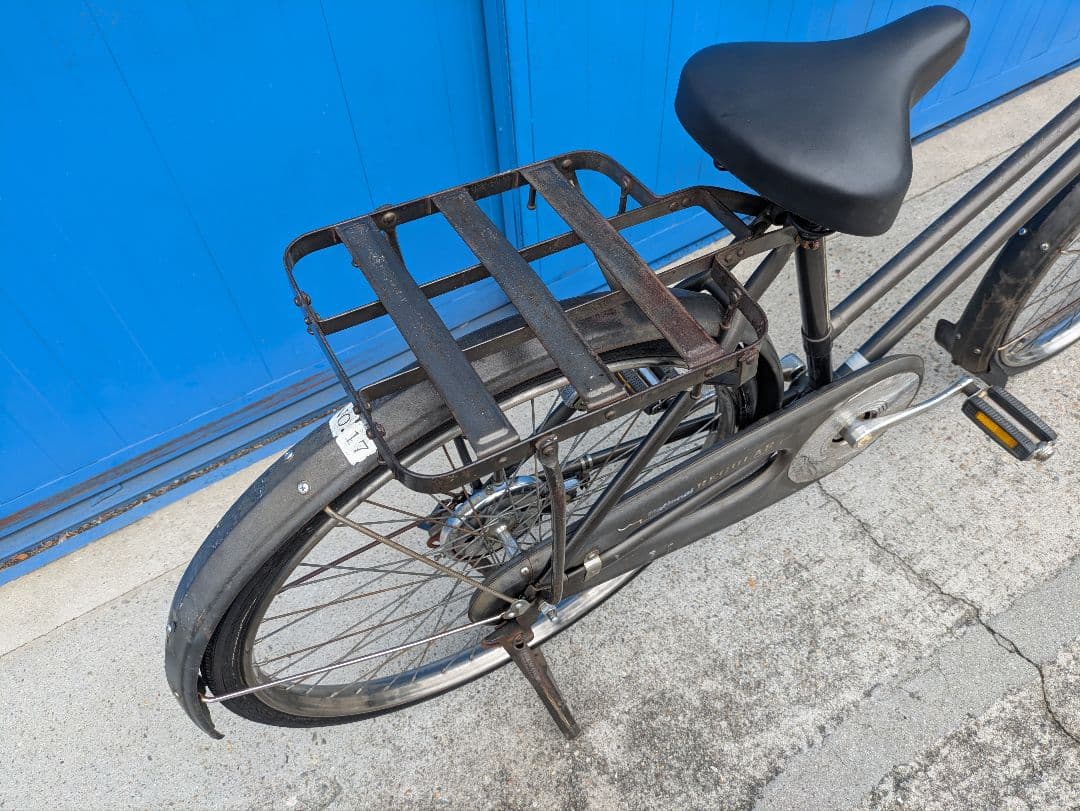 ナショナル　実用車　昭和　レトロ　自転車 ロッドブレーキ　ビンテージ