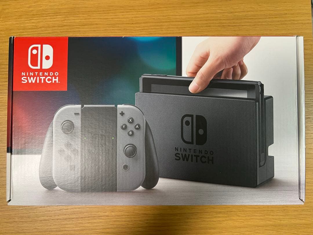 Nintendo Switch グレー 完品　32GBマイクロSDとケース付き