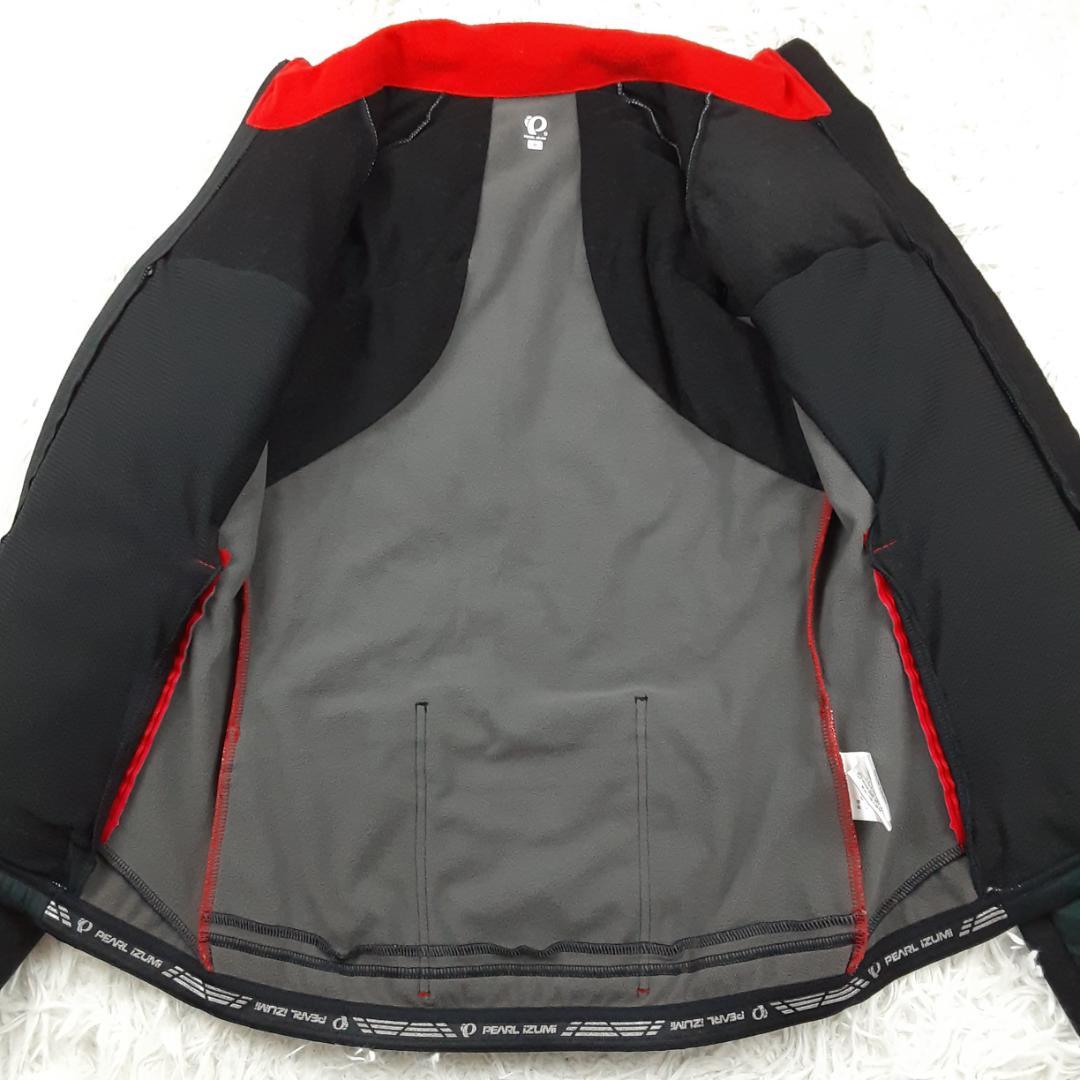 美品◎PEARL IZUMI パールイズミ サイクリングウェアセットアップ 黒赤