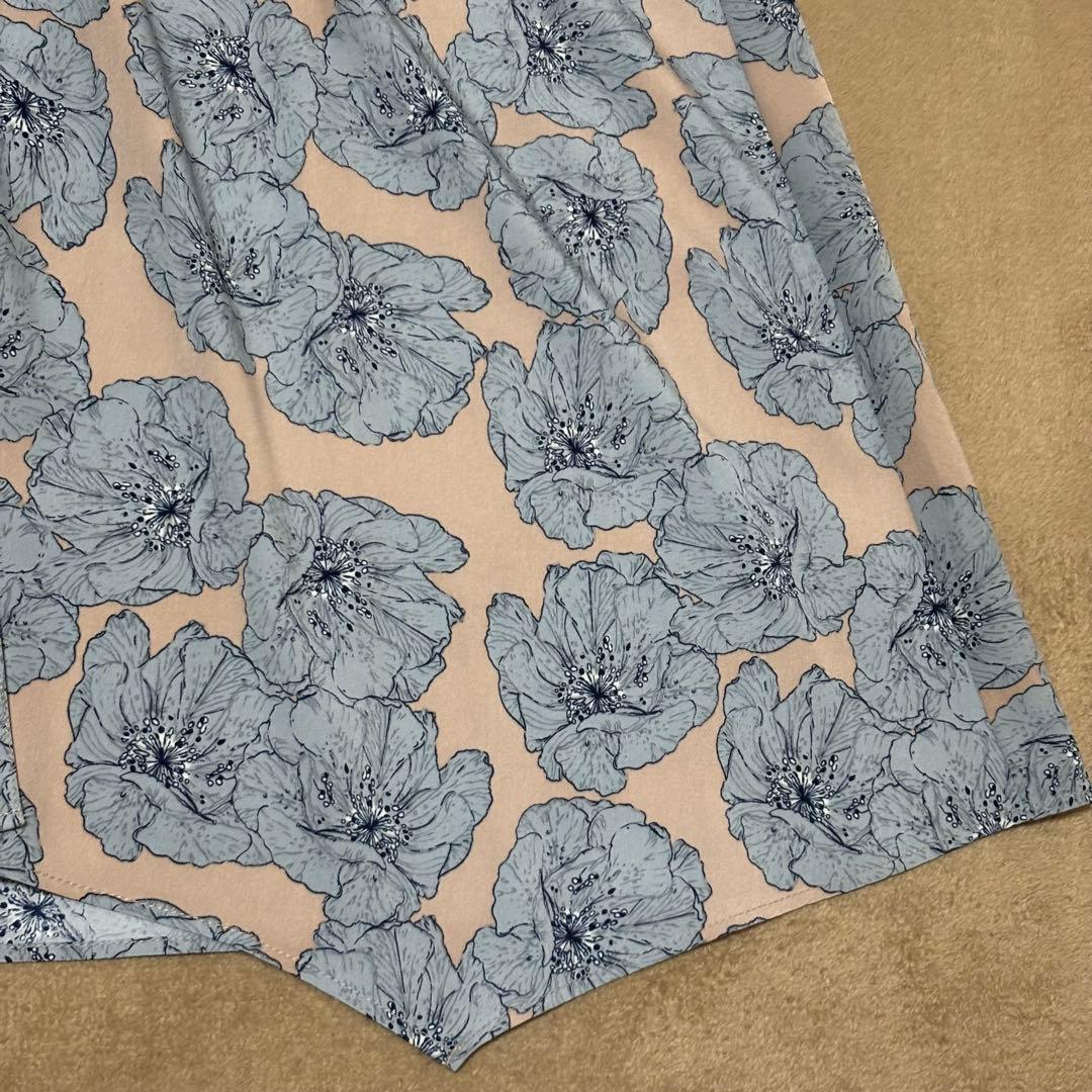 AMERI VINTAGE TIE SHIRT DRESS 花柄